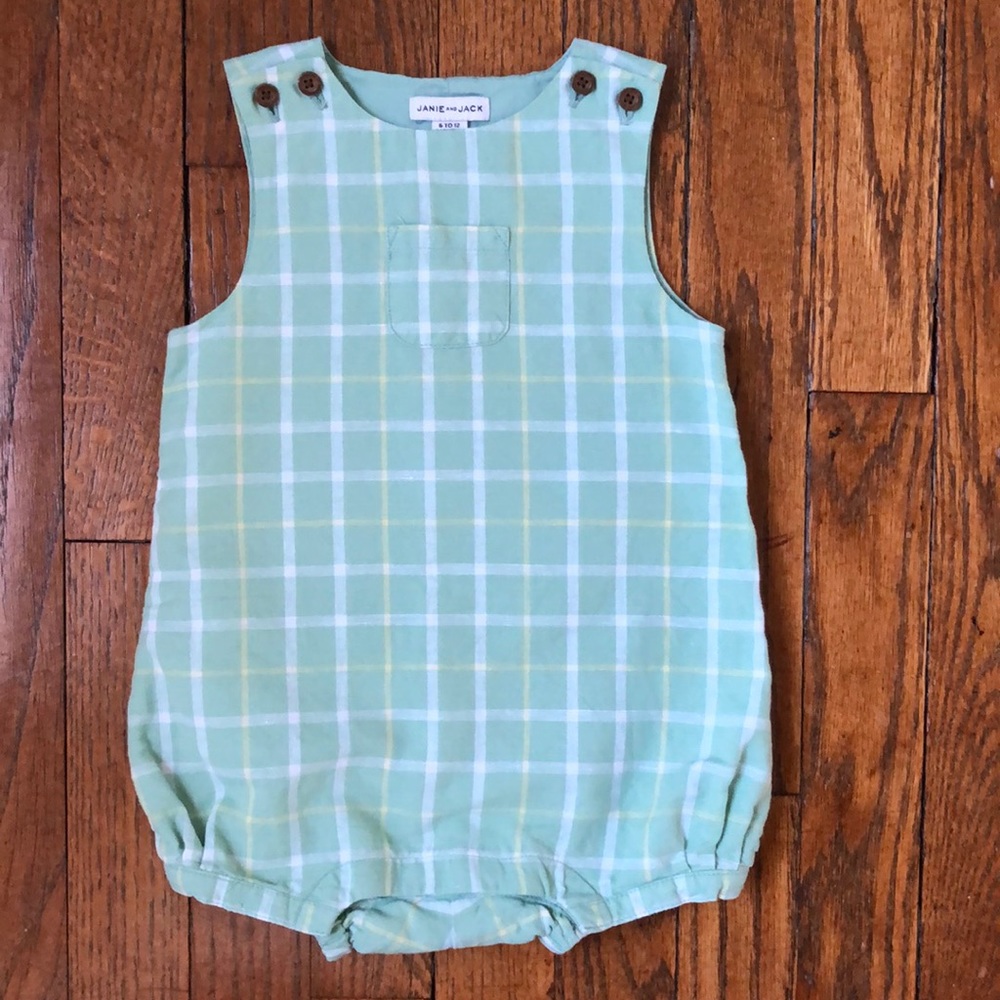 Janie and Jack Linen Romper (6-12 months)